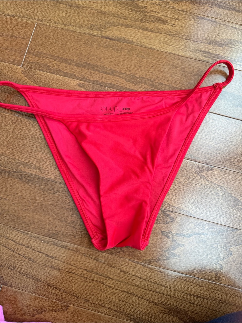 CUUP Bright Red bikini Bottom- poppy